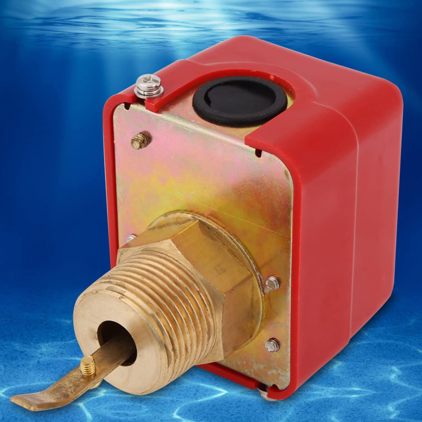 Flussostato Acqua in Ottone, Flussostato Flussostato Comando a Paletta Collegamento Filettato NPT per di Trattamento dell'acqua 1pc AC250V 10Bar
