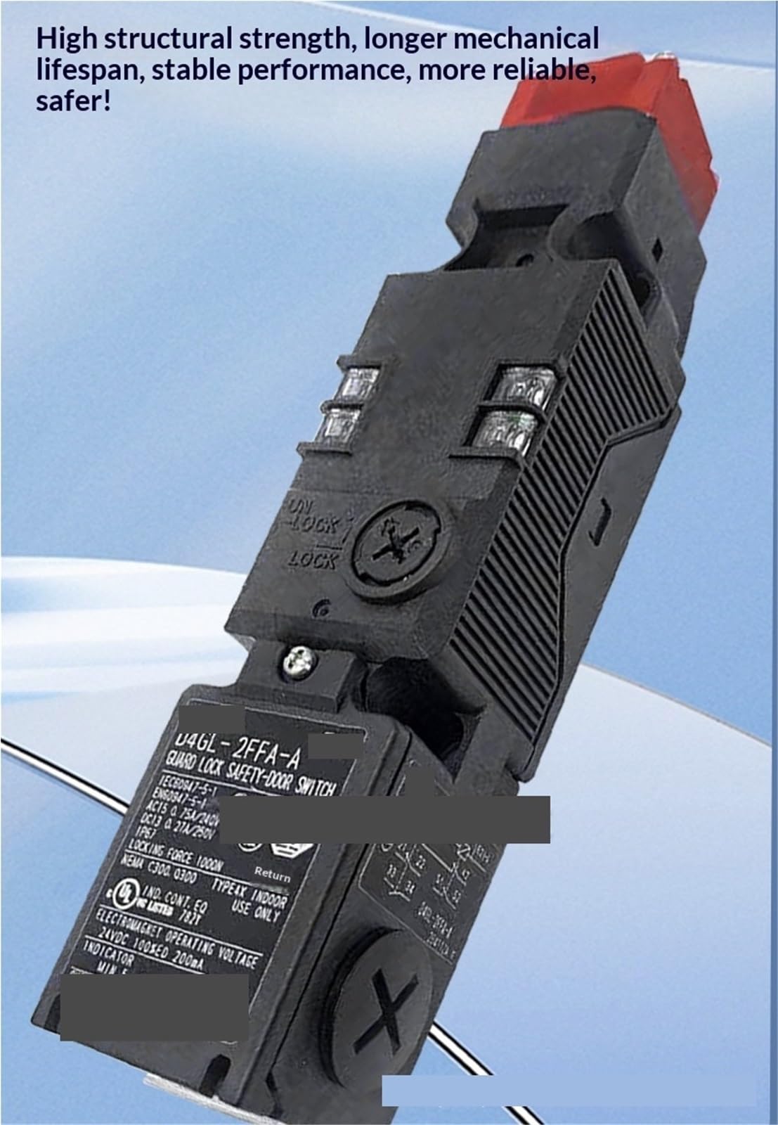 Sicherheitstürschalter Sicherheits-Türverriegelungsschalter D4GL-2DFG-A 2EFG-A 2FFG-A 2HFG-A4 für Maschinenschutz(D4GL-2FFG-A4)