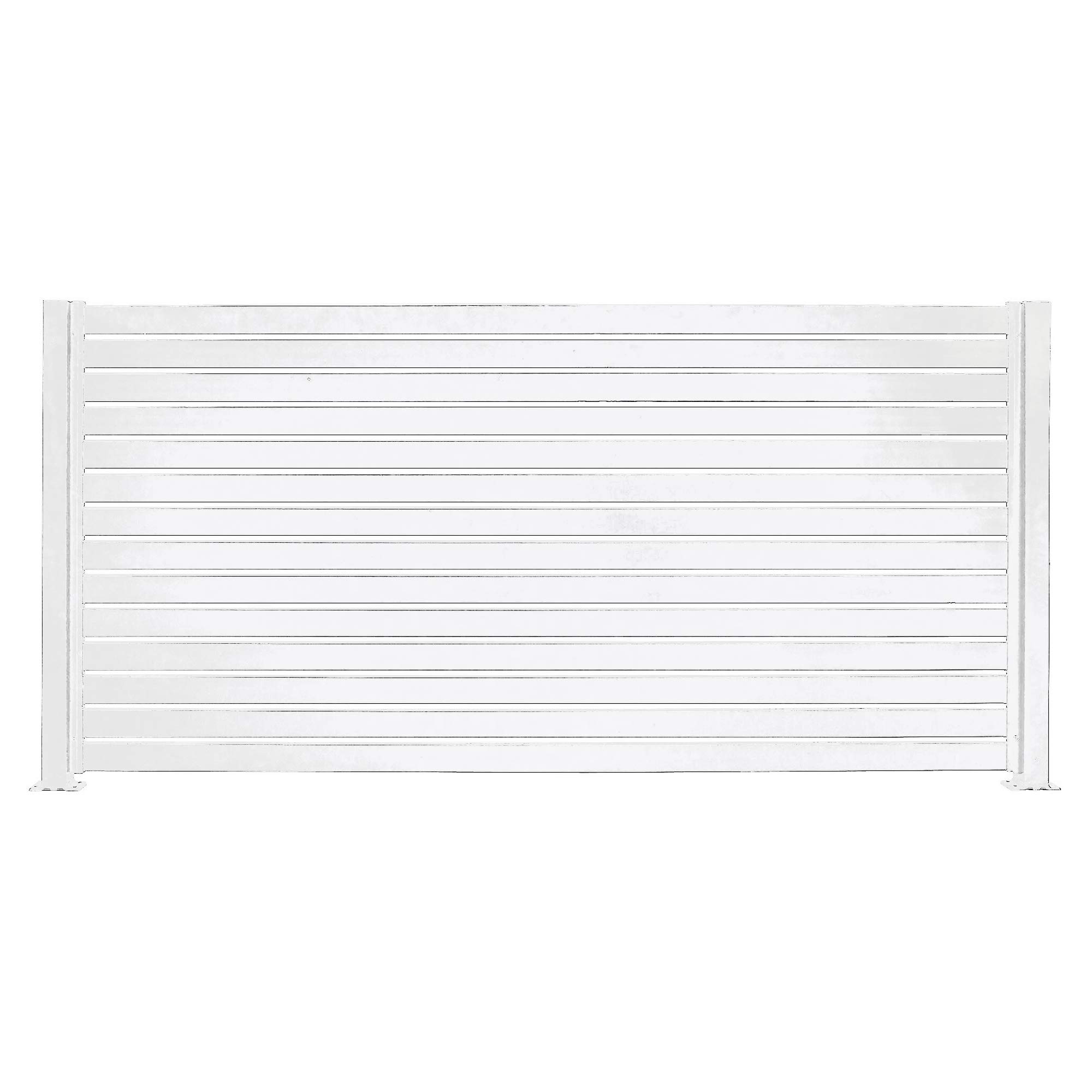 Buy Stratco Aluminum Slat Fencing Kit (White) 94” x 71" Horizontal