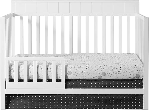 Vista 11 de Oxford Baby Logan - Kit de conversión de riel protector de cuna a cama infantil, gris paloma, certificado GreenGuard Gold Gris (Dove Gray)