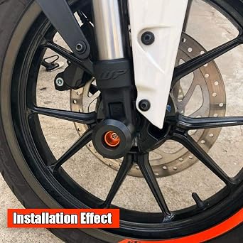 Motorcycle Accessories Front Rear Fork Wheel Protector Crash Slider Cap Pad for KTM RC 125 200 250 390 DUKE RC390 Duke390