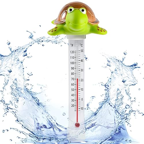 Floating Pool Thermometer, Large Display with String Easy to Read,