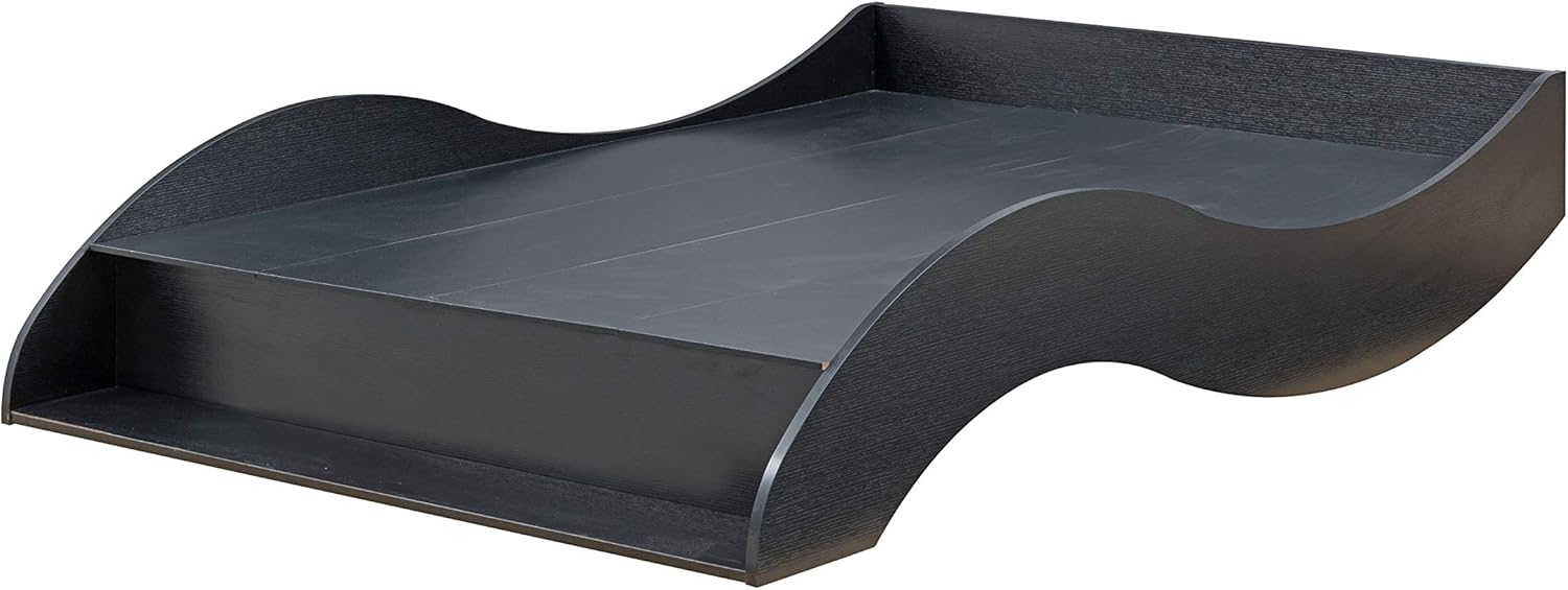 24/7 Shop at Home Tulsa Modern Curved Side Panels Queen Bed Frame, Cappuccino