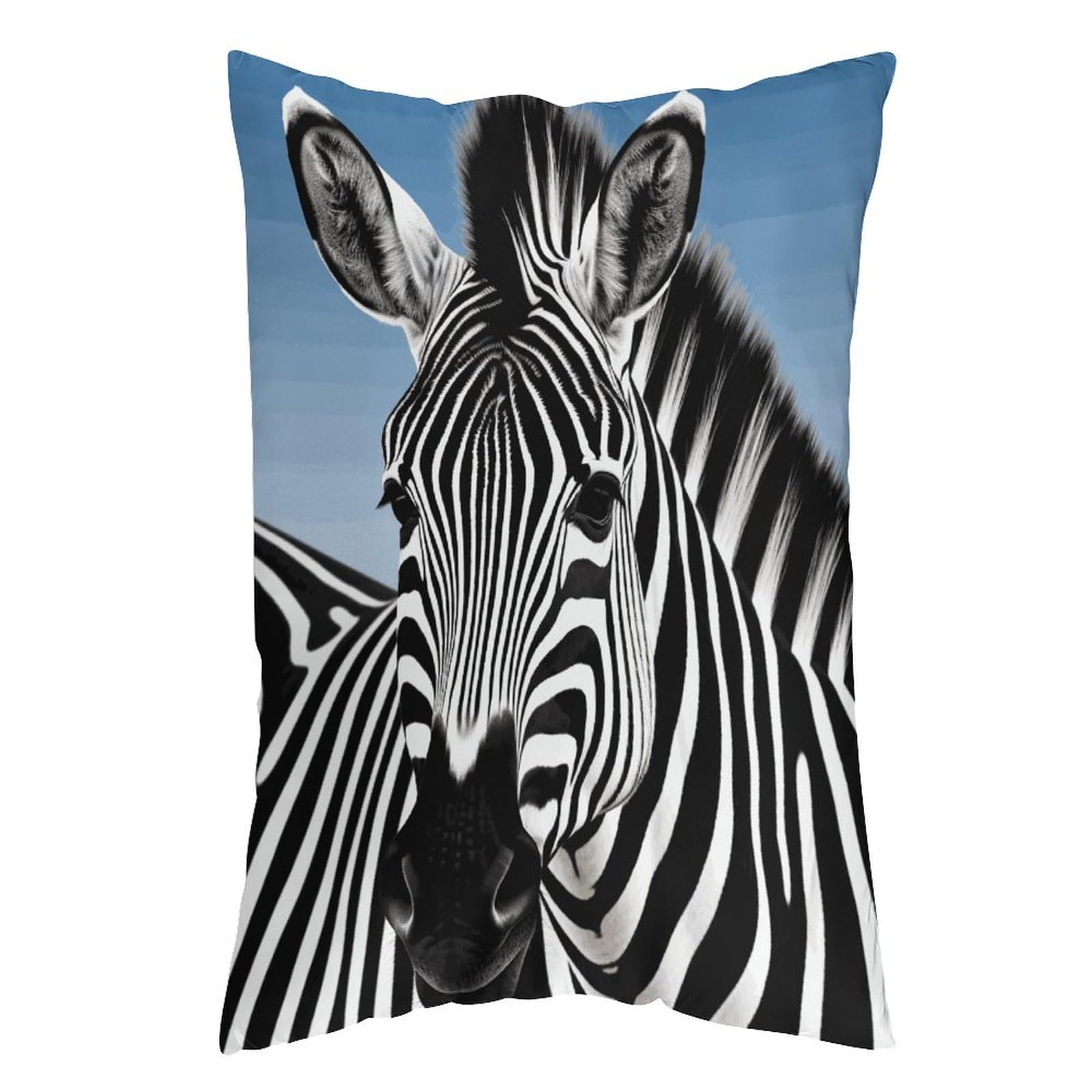 FekiLoot Zebra Throw Pillow Cover Soft Pillowcase with Hidden Zipper Lumbar Decorative Throw Pillow Covers Luxury Cozy Pillows Shams Rectangle Cushion Cases