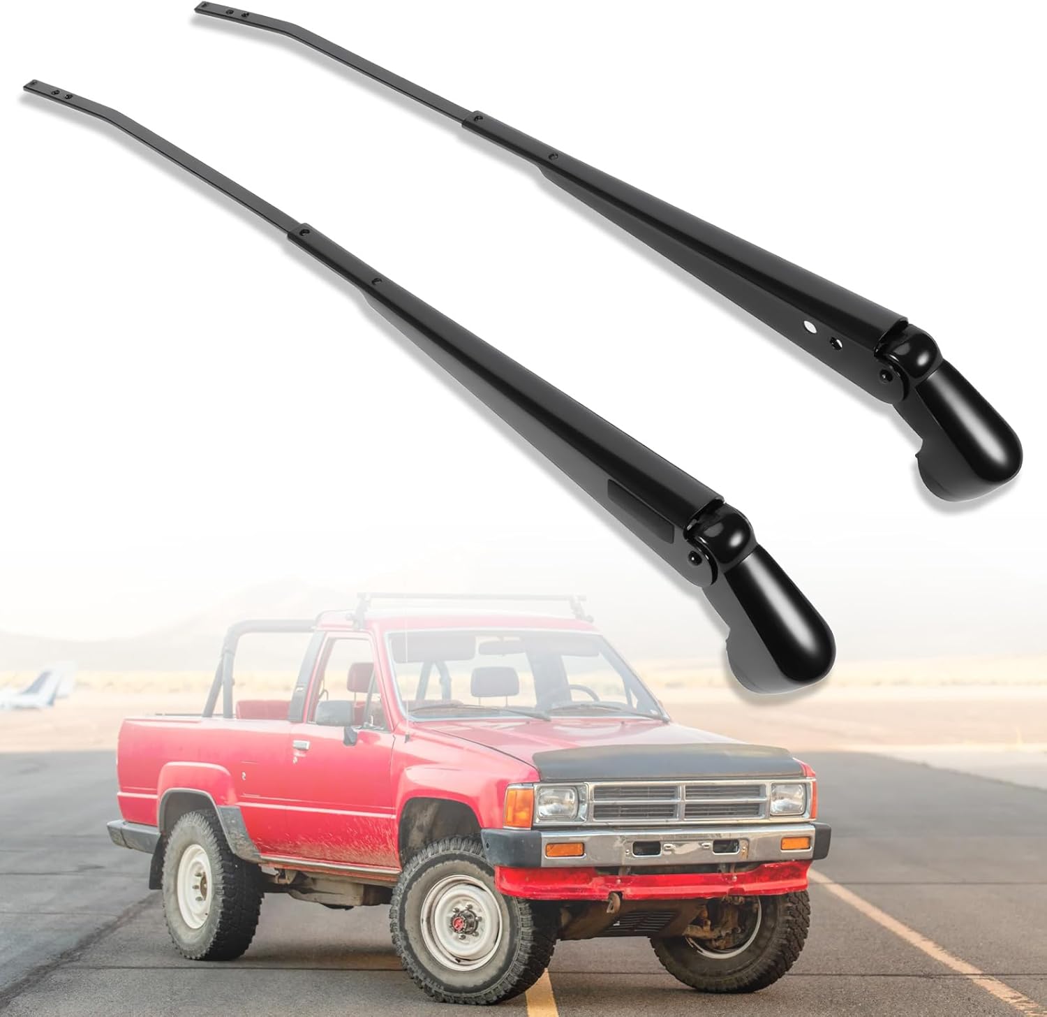 1 Pair Front Windshield Wiper Arm Compatible with Toyota 4Runner and Pickup 1984 1985 1986 1987 1988 - Replace 42857 85210-89102 42858 85190-89132