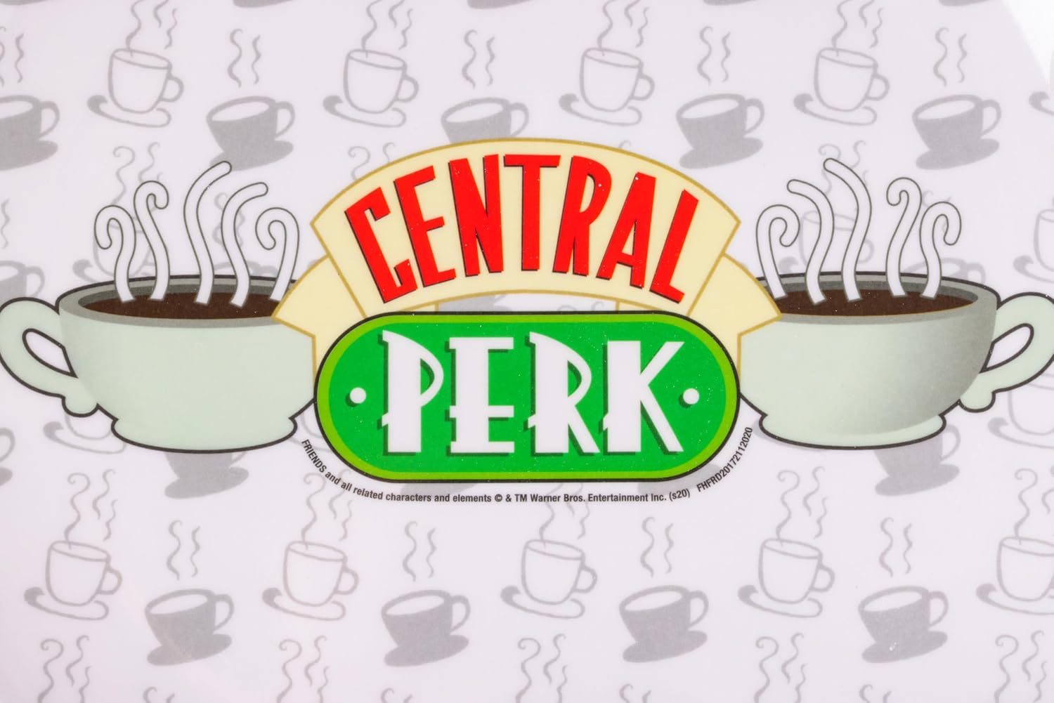 Silver Buffalo Friends Central Perk Logo 4 Pack Melamine Plate Food Set, 10 Inches