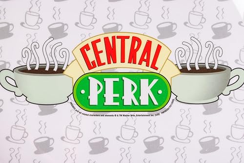 Miniatura 4 de Silver Buffalo Friends Central Perk Logo - Juego de 4 platos de melamina, 10 pulgadas