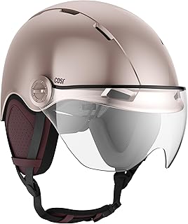 CASR Style Fahrradhelm Damen Herren mit Visier, Fahrradhelm Erwachsene – Urban Helm E-Bike, Roller, Tretroller, Skaterhelm, abnehmbare Ohrpolster, atmungsaktiv, verstellbar