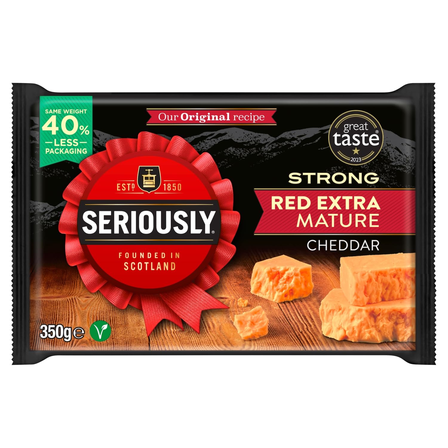 Seriously Strong Extra Mature Coloured Cheese, 350g