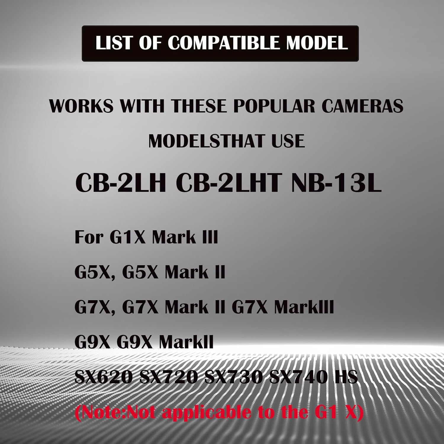 CB-2LH CB-2LHT NB-13L Battery Charger Compatible with Canon G7X G7X Mark II III G1 X Mark III G5X G5X Mark II G9X G9X Mark II SX620 SX720 SX730 SX740 HS Digital Camera(Not Applicable to G1 X)