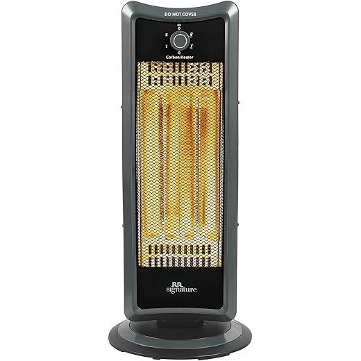 RR Signature CARBON Room Heater 1000 Watt 180 Degree Oscilla