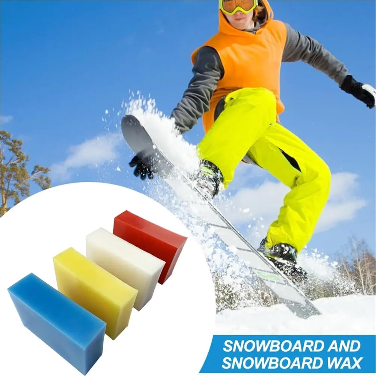 Universal Ski Wax 2pcs All Temperature Universal Ski Snowboard Wax for Glide Enhancing Accessories for Snowboard
