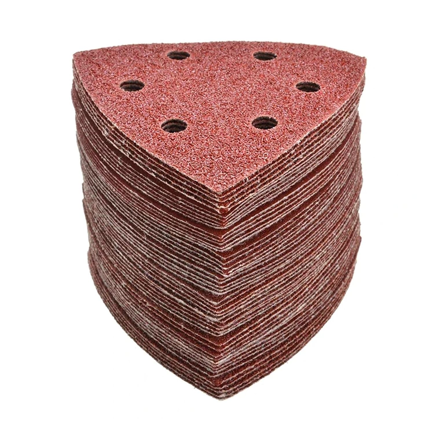 60PCS Triangular Sanding Disc 90mm Delta Sander Hook Loop Sandpaper Abrasive Tools for Sanding Grit 40-400(60pcs 100grit)