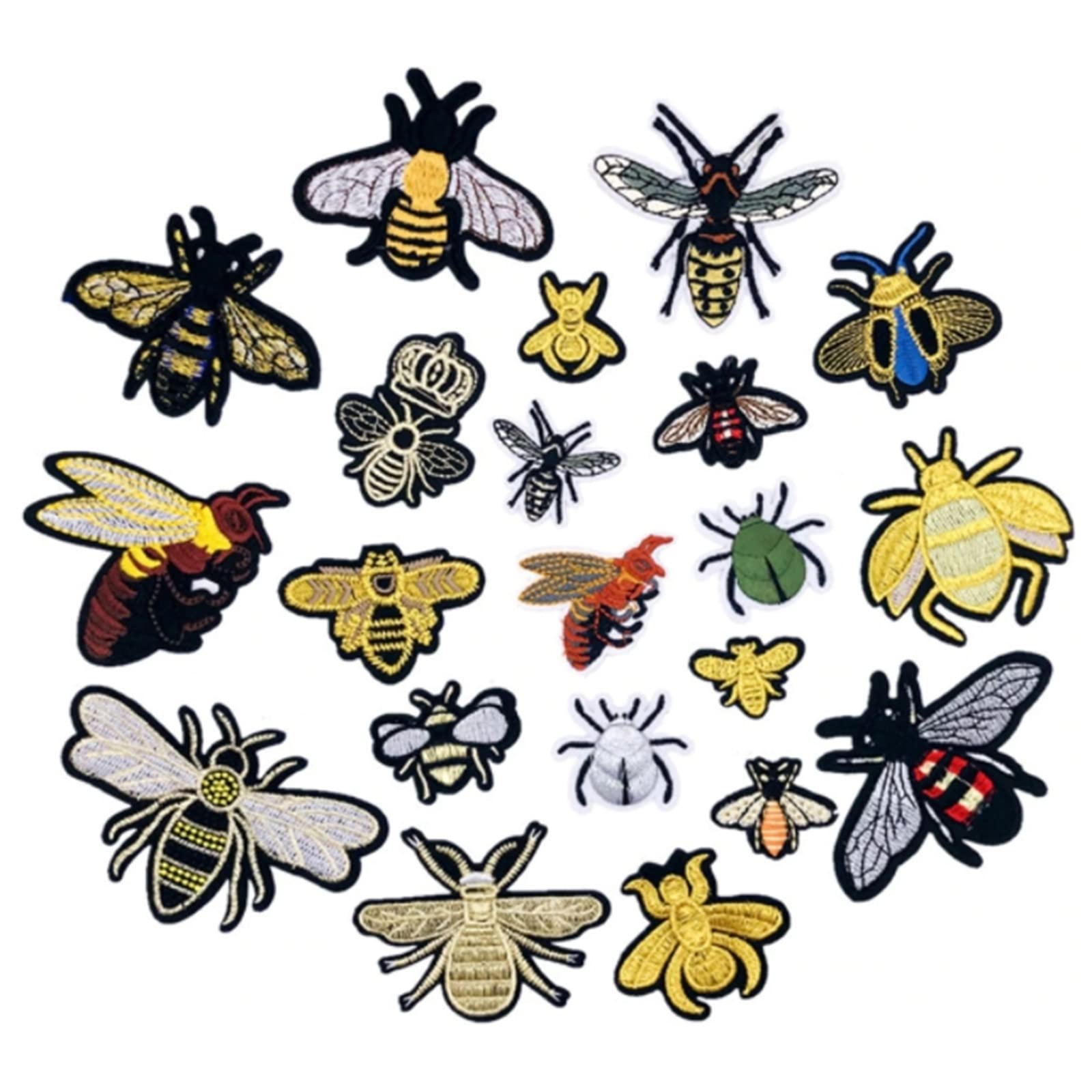 Amazon.co.jp: heizi 昆虫 ワッペン アイロン 21枚セット 虫 アイロン