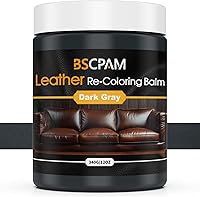 Vista 9 de Bálsamo recolorante de cuero marrón medio, restaurador de color de cuero de 12 oz para sofás, kit de reparación de cuero para muebles, tinte