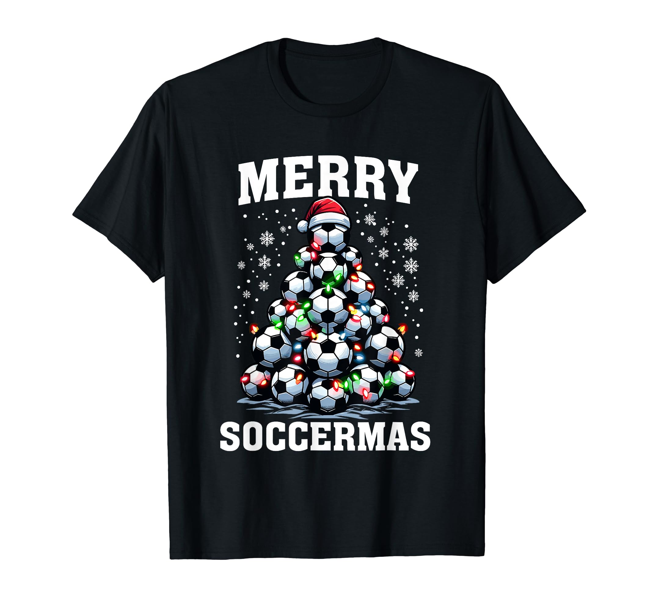 Merry Soccermas Funny Soccer Christmas Soccer Player Coach T-Shirt