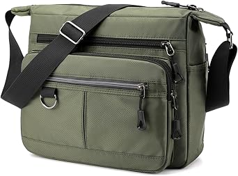 Wowcarbazole Messenger Bag, Shoulder Bag, Mens, A4, Large Capacity, Crossbody Bag, Lightweight, Shoulder Bag, One Shoulder, Water Repellent, Nylon