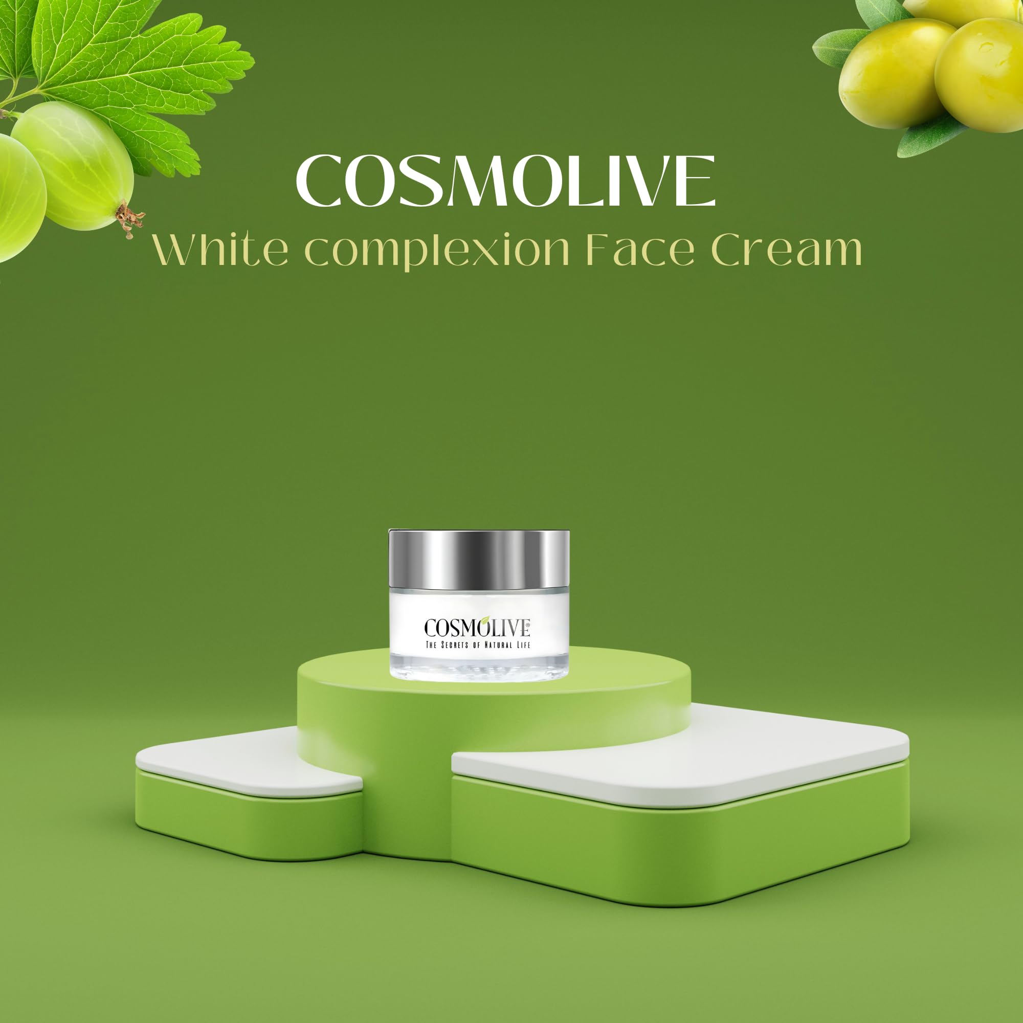 MAWANS Cosmolive White complexion Face Cream 50g for Hydrating, 50 g (Pack of 1) - Image 2