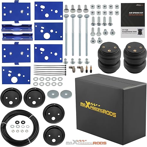 Miniatura 9 de maXpeedingrods Kit de bolsa de suspensión neumática de 5000 libras para Dodge Ram 2500 2014-2024 2WD 4WD Kit de nivelación de paseo neumático con