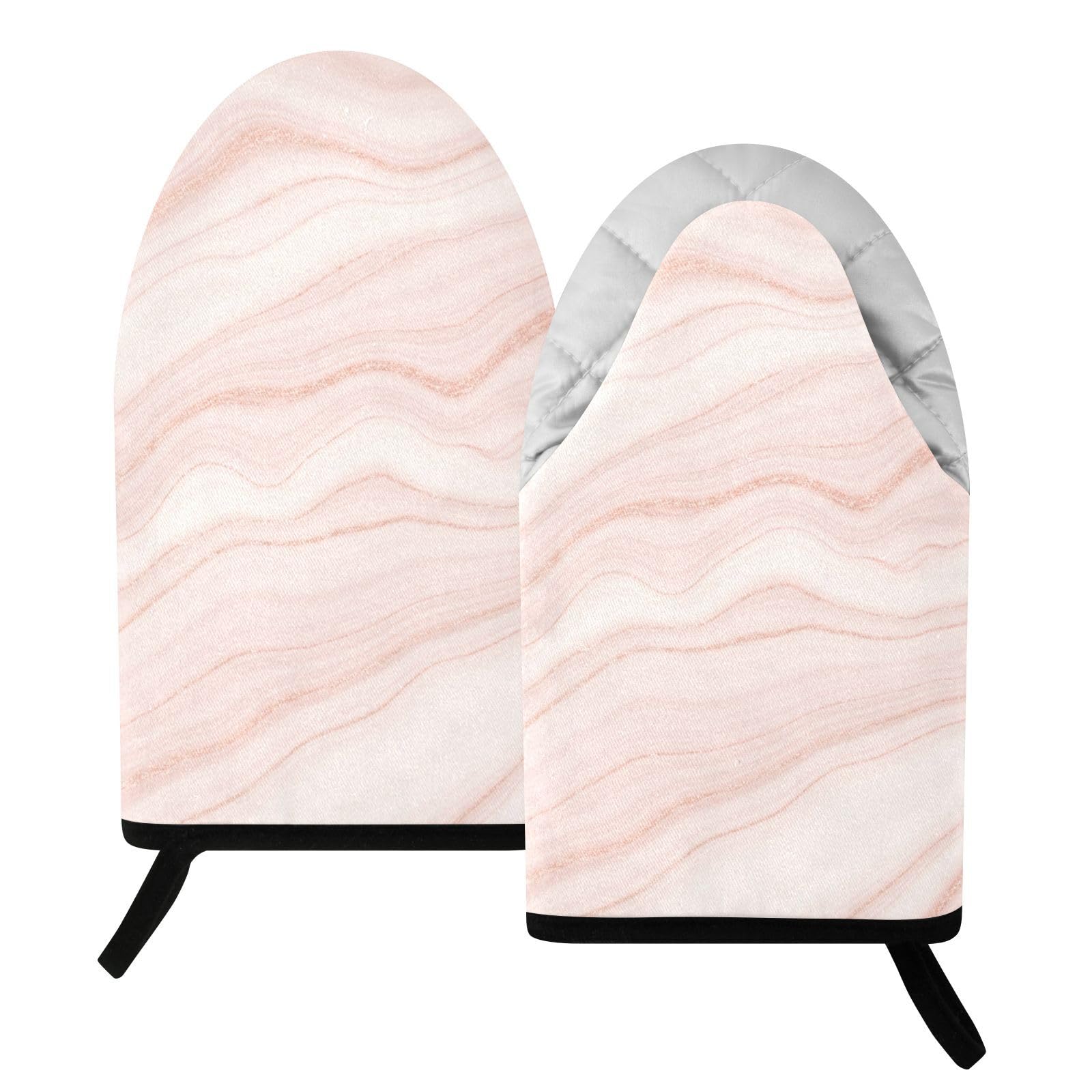 BURSTDDY Marble Oven Mitt,Heat Resistant Kitchen Mitts for Cooking
