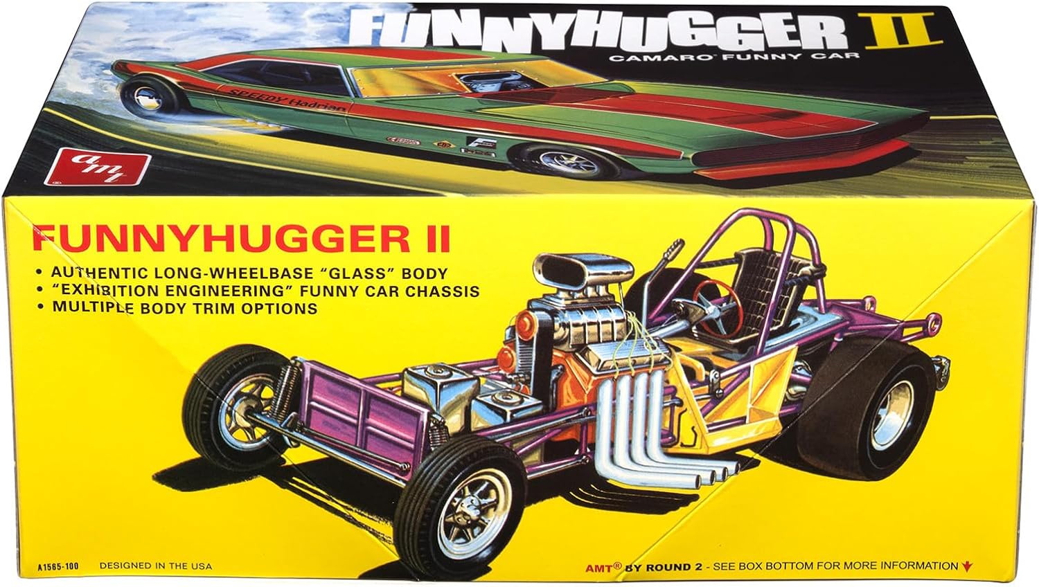 AMT Funny Hugger II Chevy Camaro Funny Car 1:25 Scale Model Car
