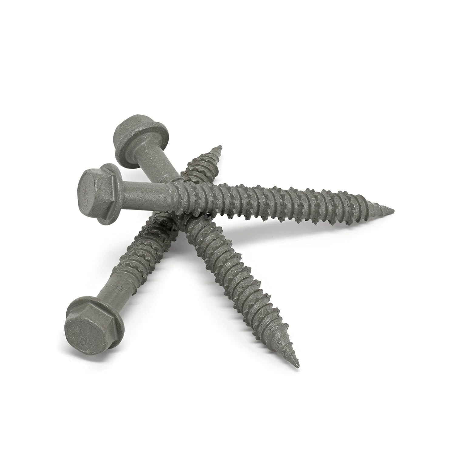 Power Pro Concrete Screw Anchors #410 Stainless Hex Washer (3/16" x 2-1/4") 100-Piece