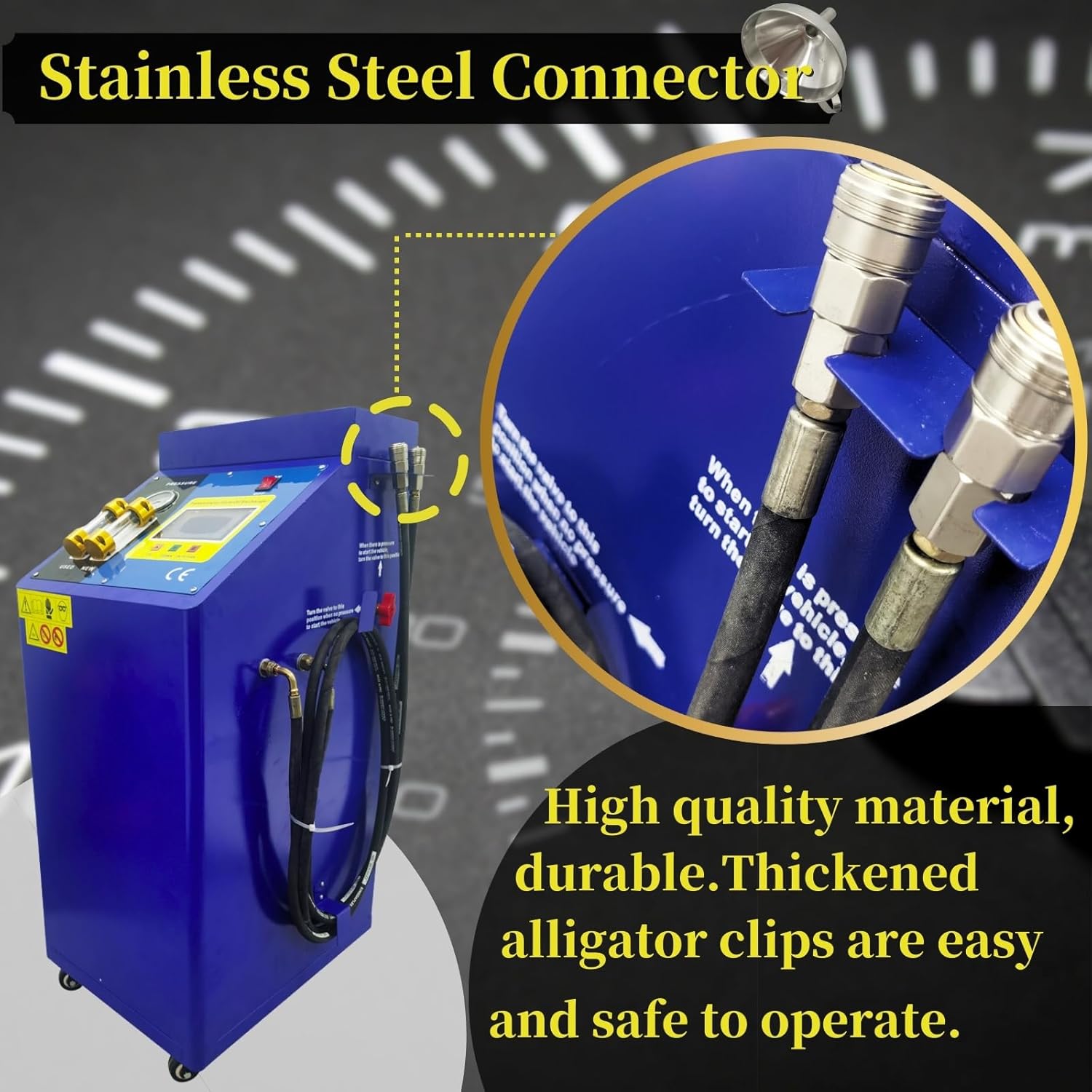 Auto Transmission Flush Machine Fluid Exchanger Machine Heavy-Duty Transmission Oil Changer 3.3gal*2 Tanks for Trucks/Buses 150W 12V