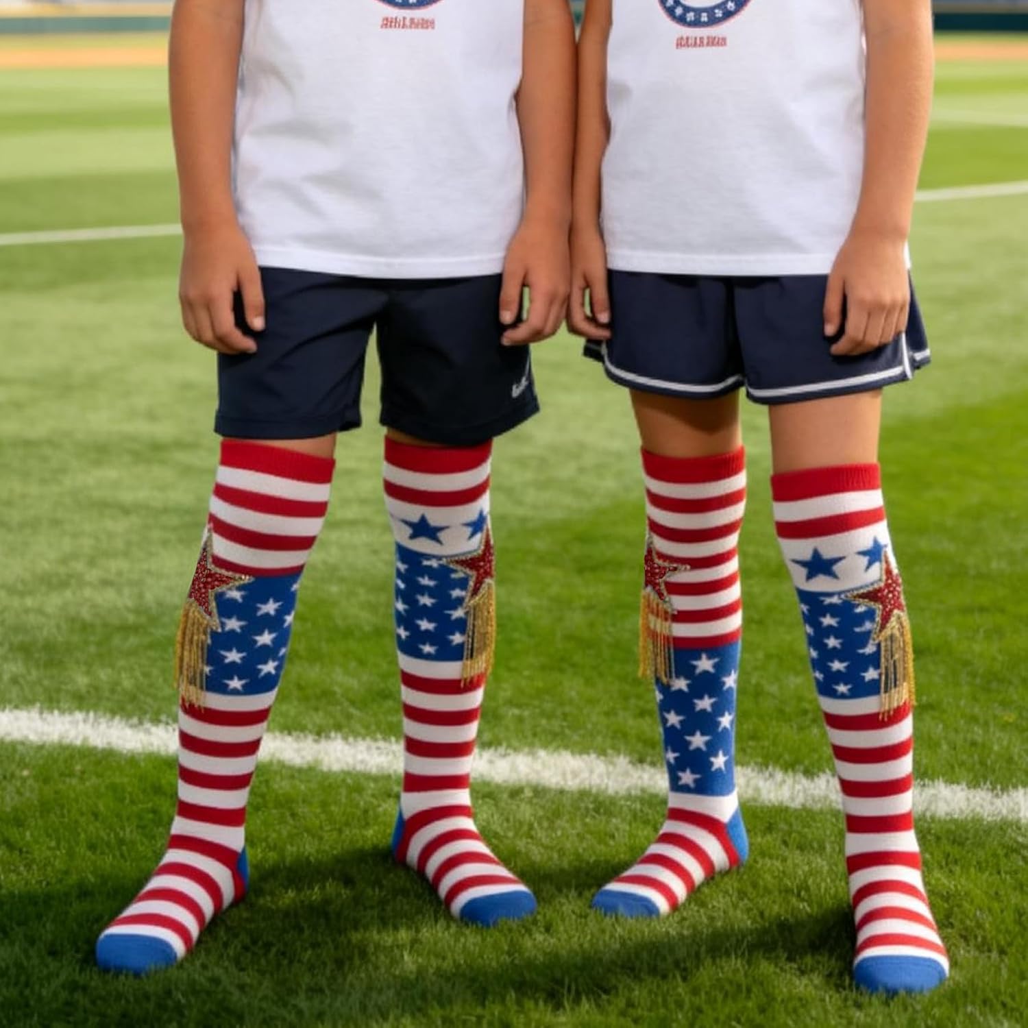 Knee High Socks For Girls Boys Kids Soccer Cartoon Gaming | 4-14 Years stretch Long socks, Halloween Christmas birthday Easter gift party school uniform daily wear