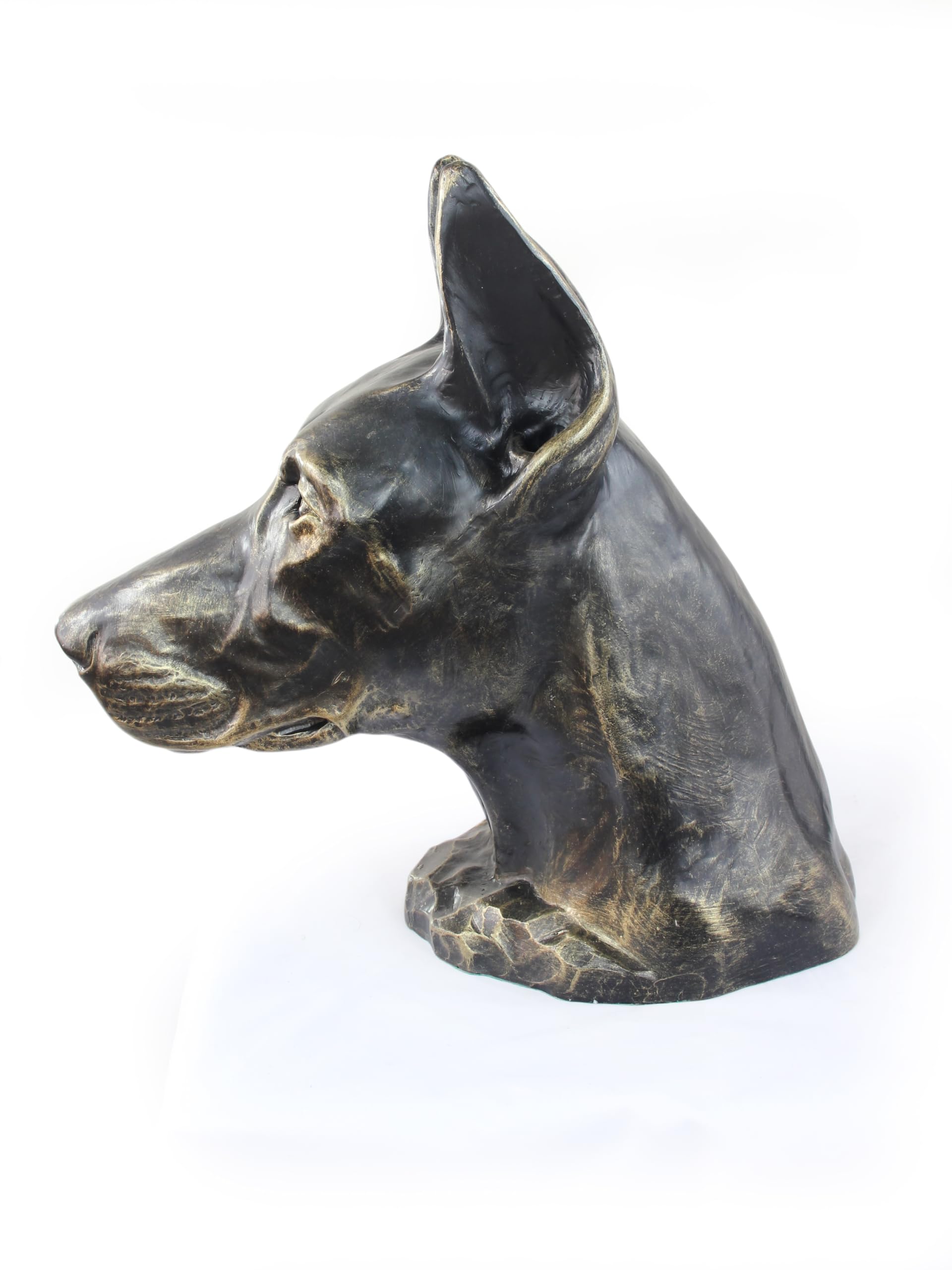 Art-Dog Hundekopf-Skulptur - Lebensgroß, Kunstharz, Innen/Außen