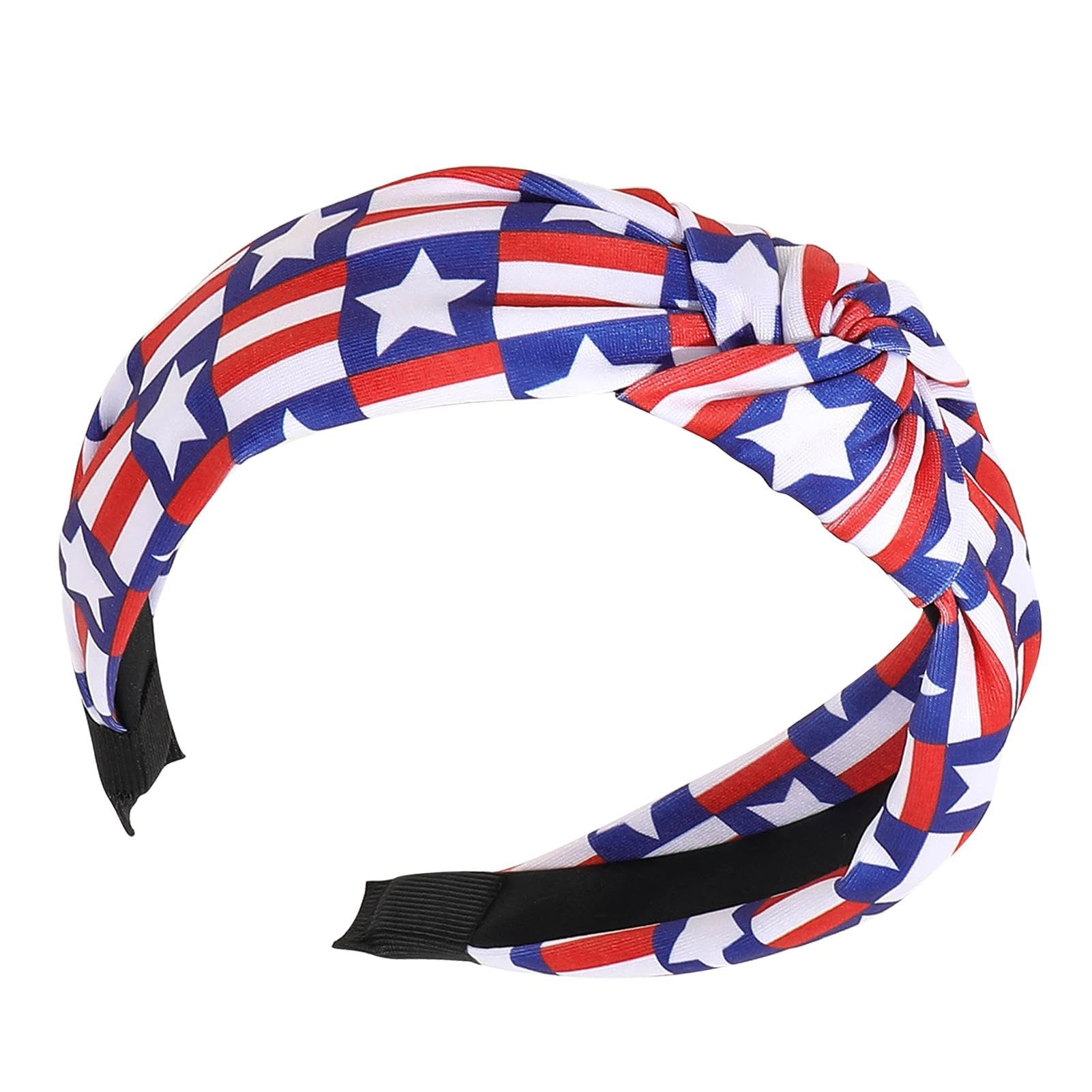 Fascia festiva del 4 luglio, accessorio per capelli con bandiera americana, fascia rosso bianco blu, copricapo patriottico - Italia