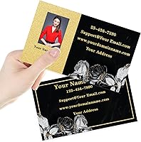 Vista 11 de Tarjetas de visita impresas personalizadas con texto de imagen de tu logotipo, tarjetas de visita personalizadas con papel mate clásico de 10.58