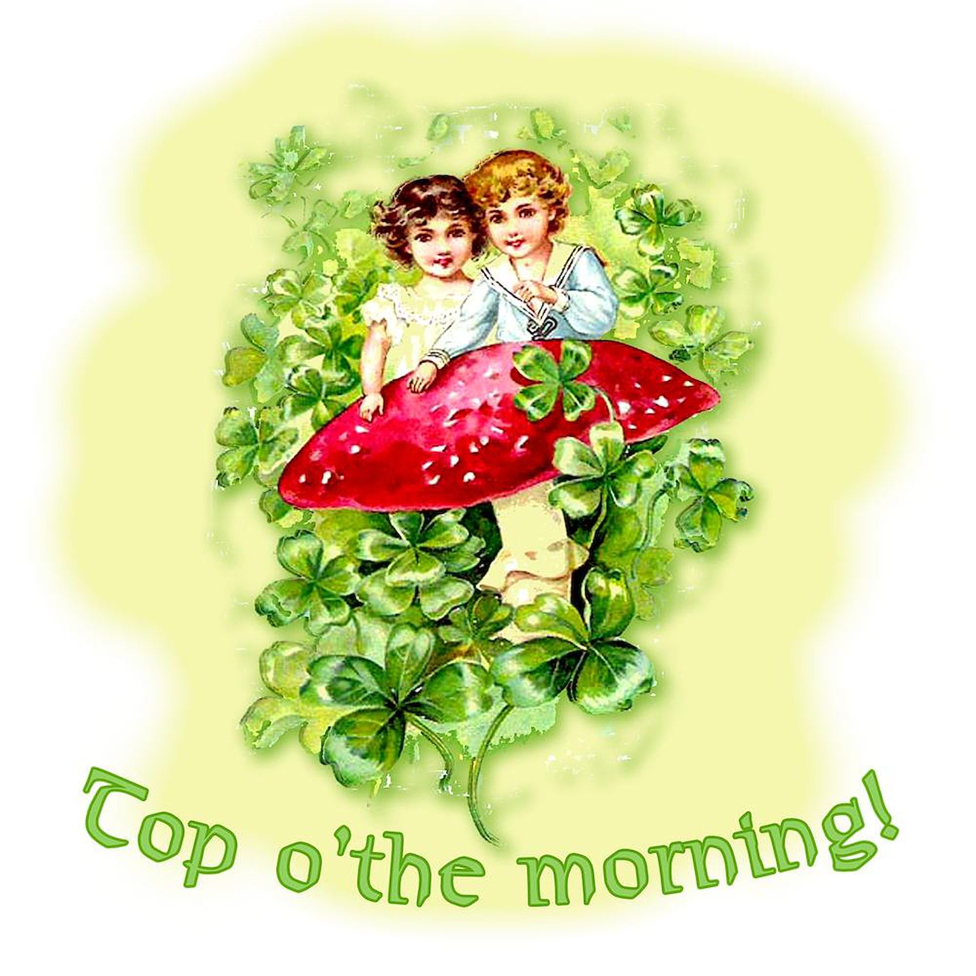 CafePress Top O'the Morning Vintage Irish Mug 11 oz (325 ml) Ceramic Coffee Mug