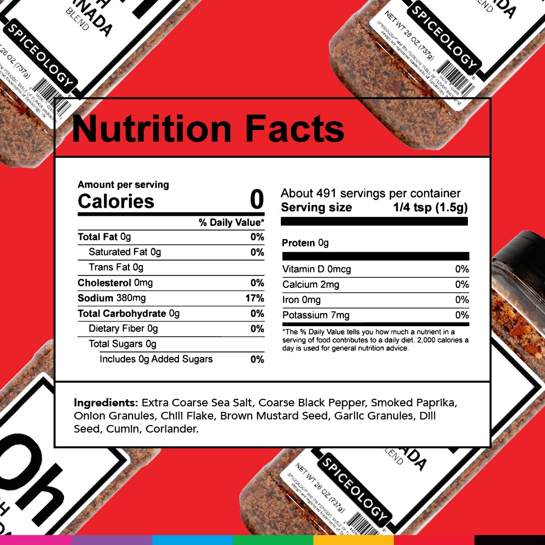 Spiceology - Oh Canada Steak Seasoning - All-Purpose BBQ Rubs, Spice Blends and Seasonings - Use on: Chicken, Pork, Steak, Bacon, Lamb, Burgers, and Meatloaf - 26 oz - Image 3