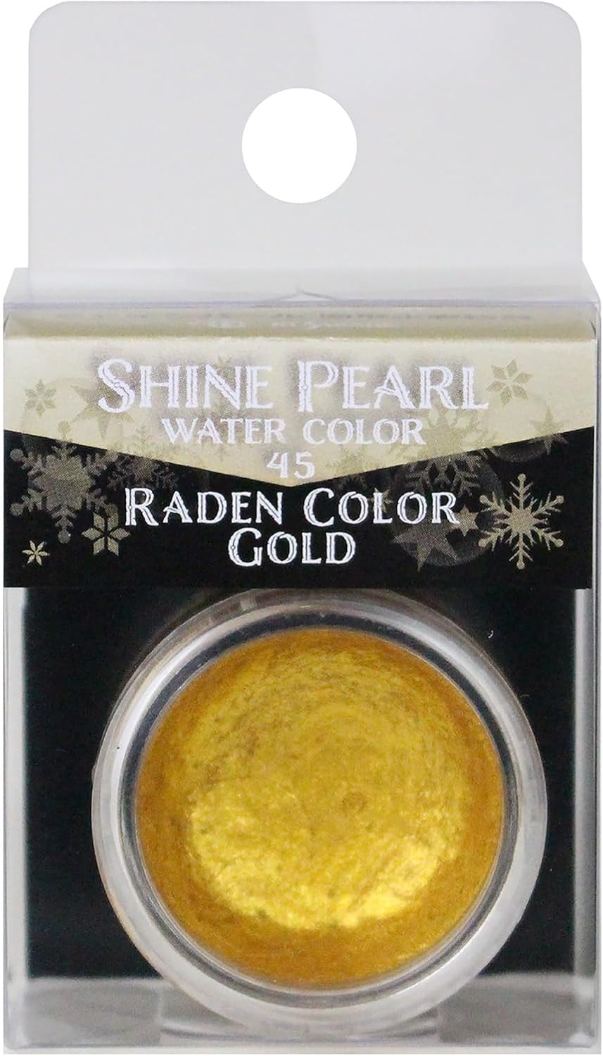 Kusakabe Shine Pearl Solid Watercolor Paint, 45 Mother of Pearl Gold