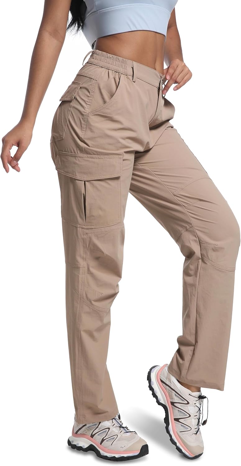 WENRONSTA Women's Hiking Cargo Pants Lightweight Quick Dry Waterproof UPF 50+ Camping Fishing Travel Outdoor Work Pants - Image 7