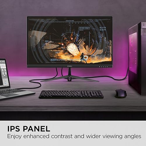 Miniatura 4 de ViewSonic Omni VX2428 Monitor de juegos de 24 pulgadas 180 Hz 0.5 ms 1080p IPS con FreeSync Premium, sin marco, HDMI y DisplayPort, negro