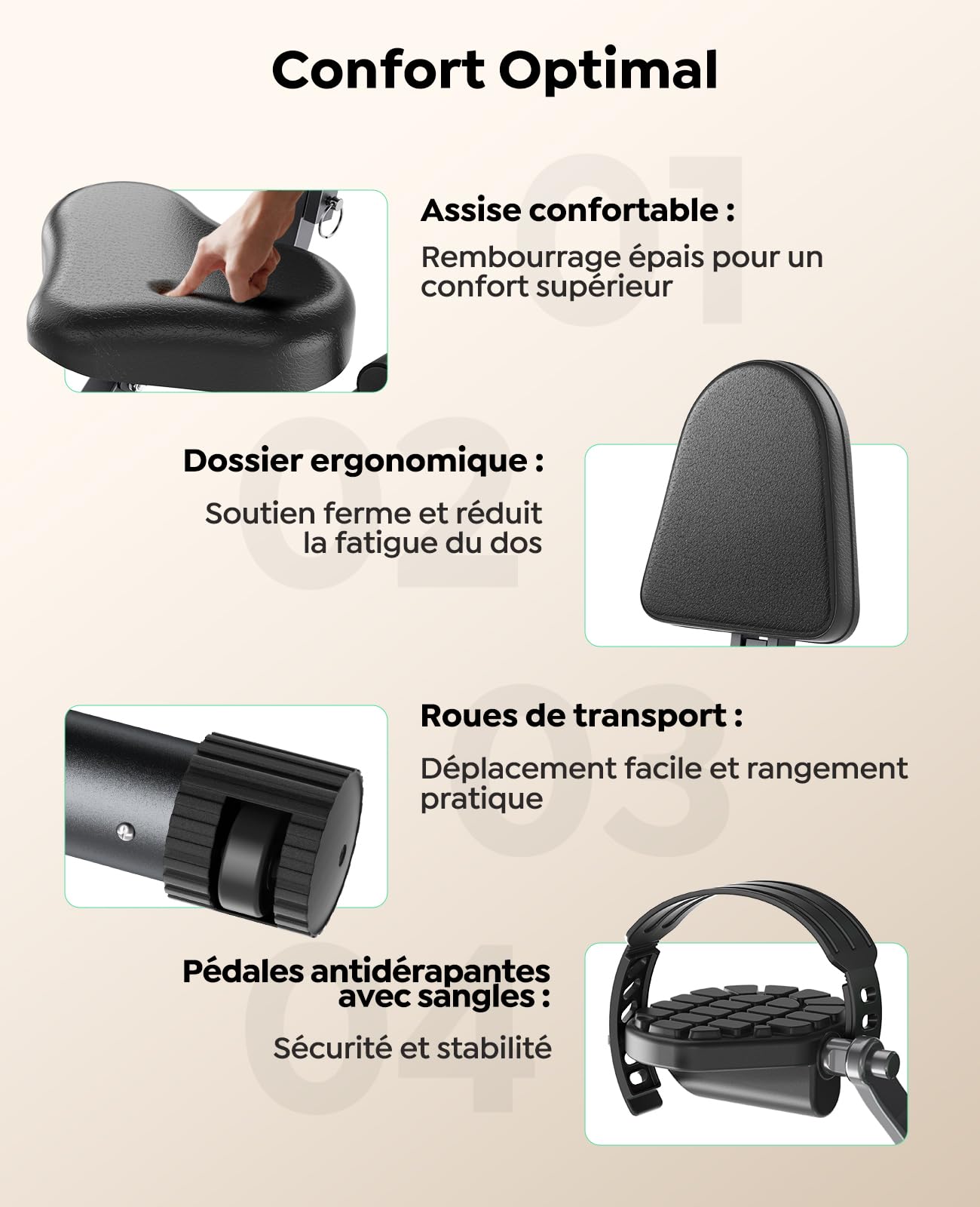 TOPUTURE 5-en-1 Vélo d’Appartement Pliable, Velo D Appartement avec 16 Niveaux de Résistance Magnétique, Moniteur LCD et Compatible APP, Vélos de fitness pour la maison avec Silencieux Capacité 140 kg