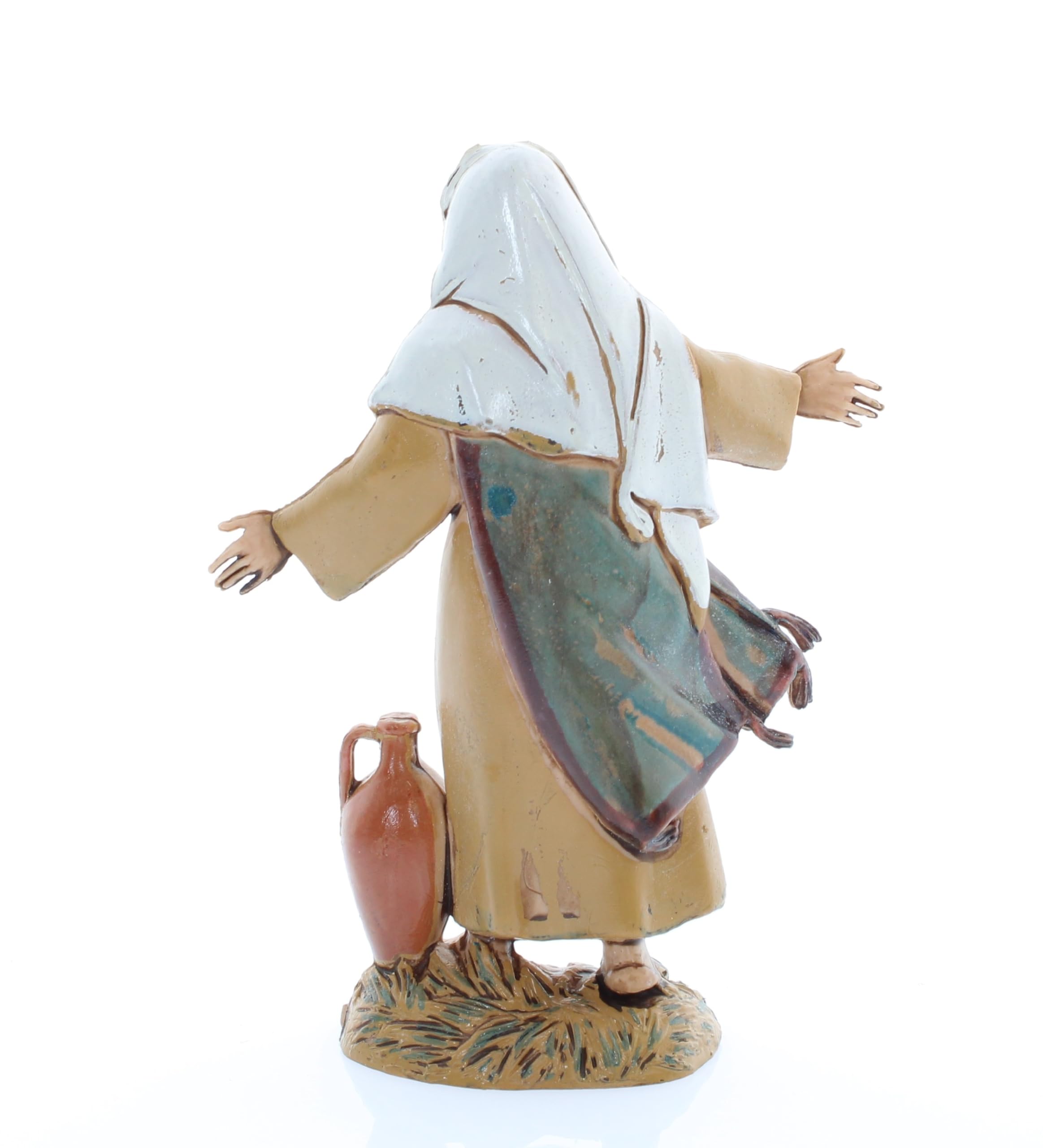 Moranduzzo Homme avec Cruche H 9,1 cm pour Crèche 10 cm – Standard 10 – Incassable, Style Arabe, Finition Main, Officiel, Made in Italy, Sculpteur M. Landi