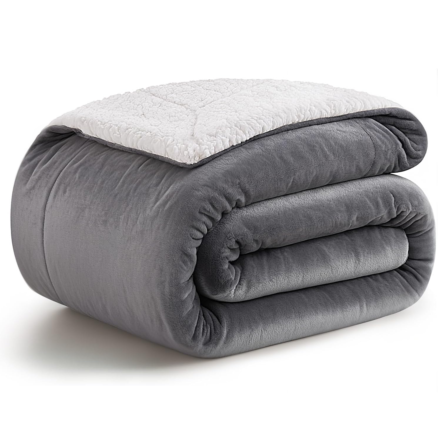 KANKAEU Manta Sofa 160x200 cm, 550 gsm Extremadamente Suave y Gruesa, Manta de Invierno para Cama y Sofá, Polar y Sherpa Reversible, Lavable a Máquina