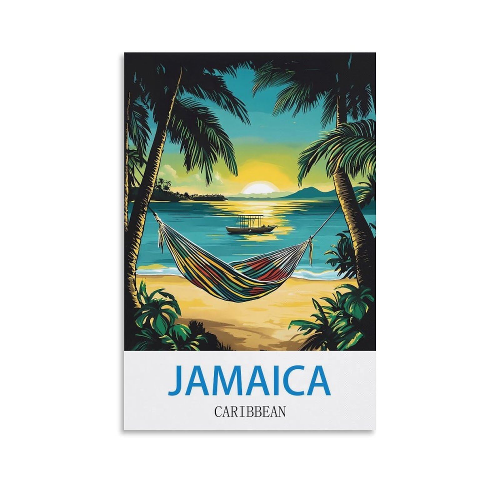 EZMLFA Diamond Painting Kits for Adults,Jamaica Caribbeans DIY Diamond Painting Art Kit for Beginners Home Wall Decor Arts and Craft Kits for Adults Kids 50x60cm