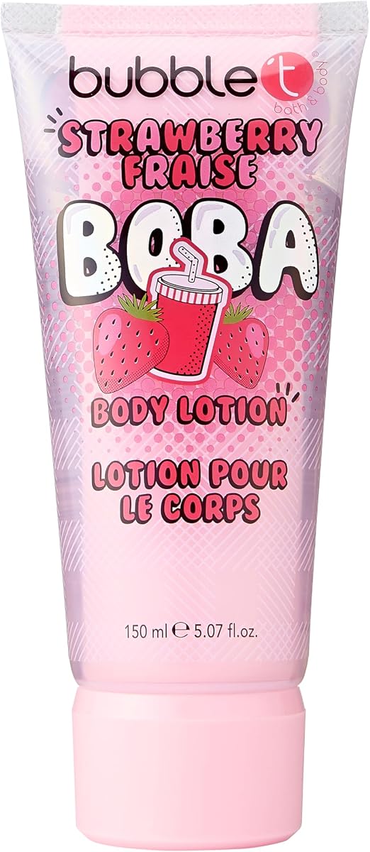"Bubble T Strawberry Body Lotion, 5.07 fl oz Hydrating & Nourishing