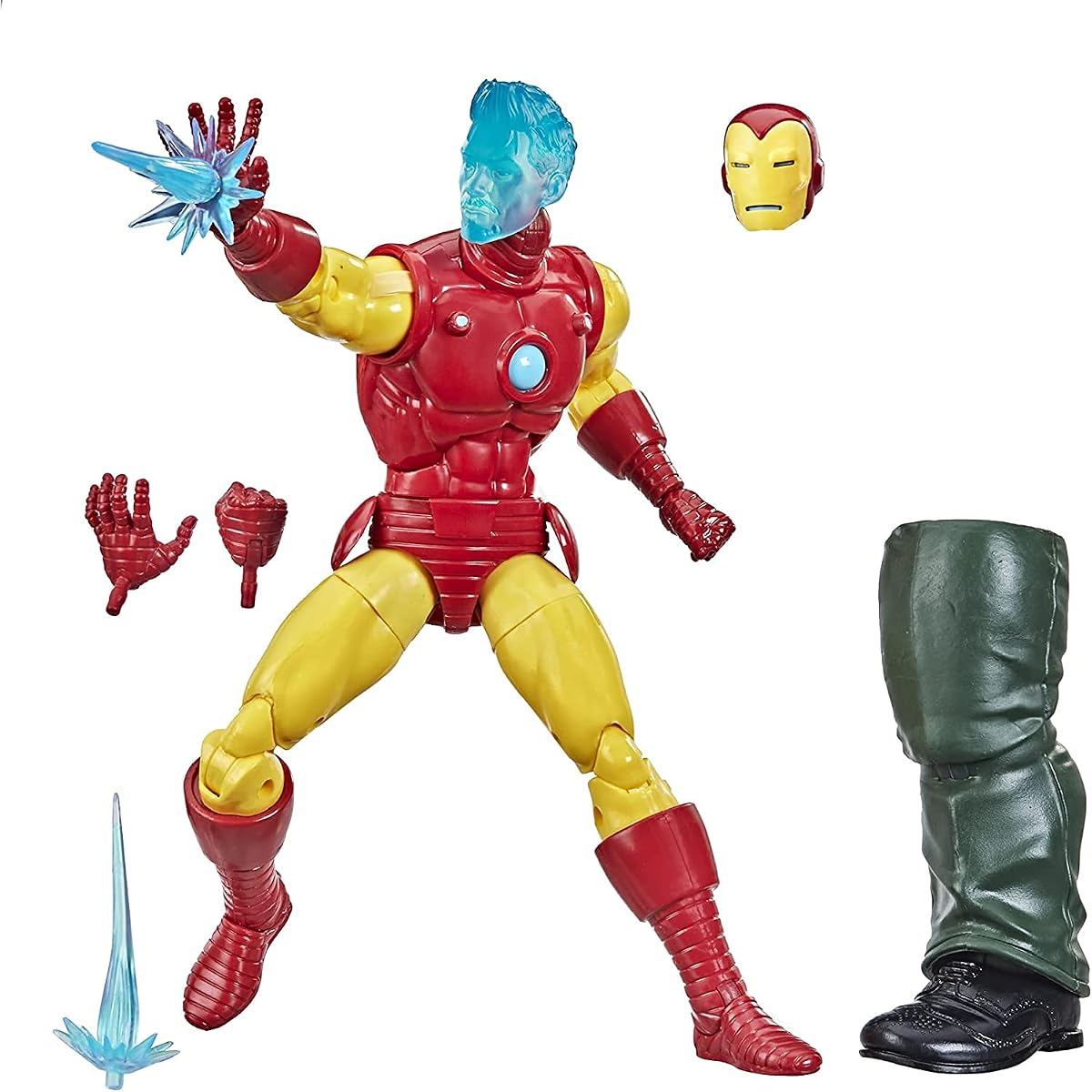 Hasbro Marvel Legends Series Figura de acción coleccionable de Tony Stark (A.I.) de 6 pulgadas, juguete para niños de 4 años en adelante | Marvel Legends Shang-Chi Figura de acción de 6 pulgadas BAF Mr. Hyde - Tony Stark A.I.