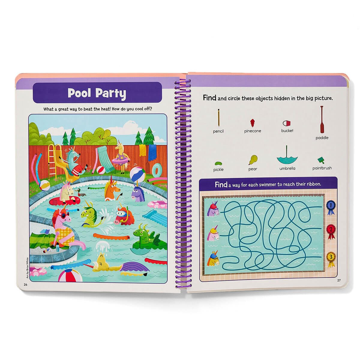 Write-On Wipe-Off My First Unicorn Hidden Pictures: With a Dry-erase Marker and Replayable Sparkle Stickers@ (Write-On Wipe-Off My First Activity Books)