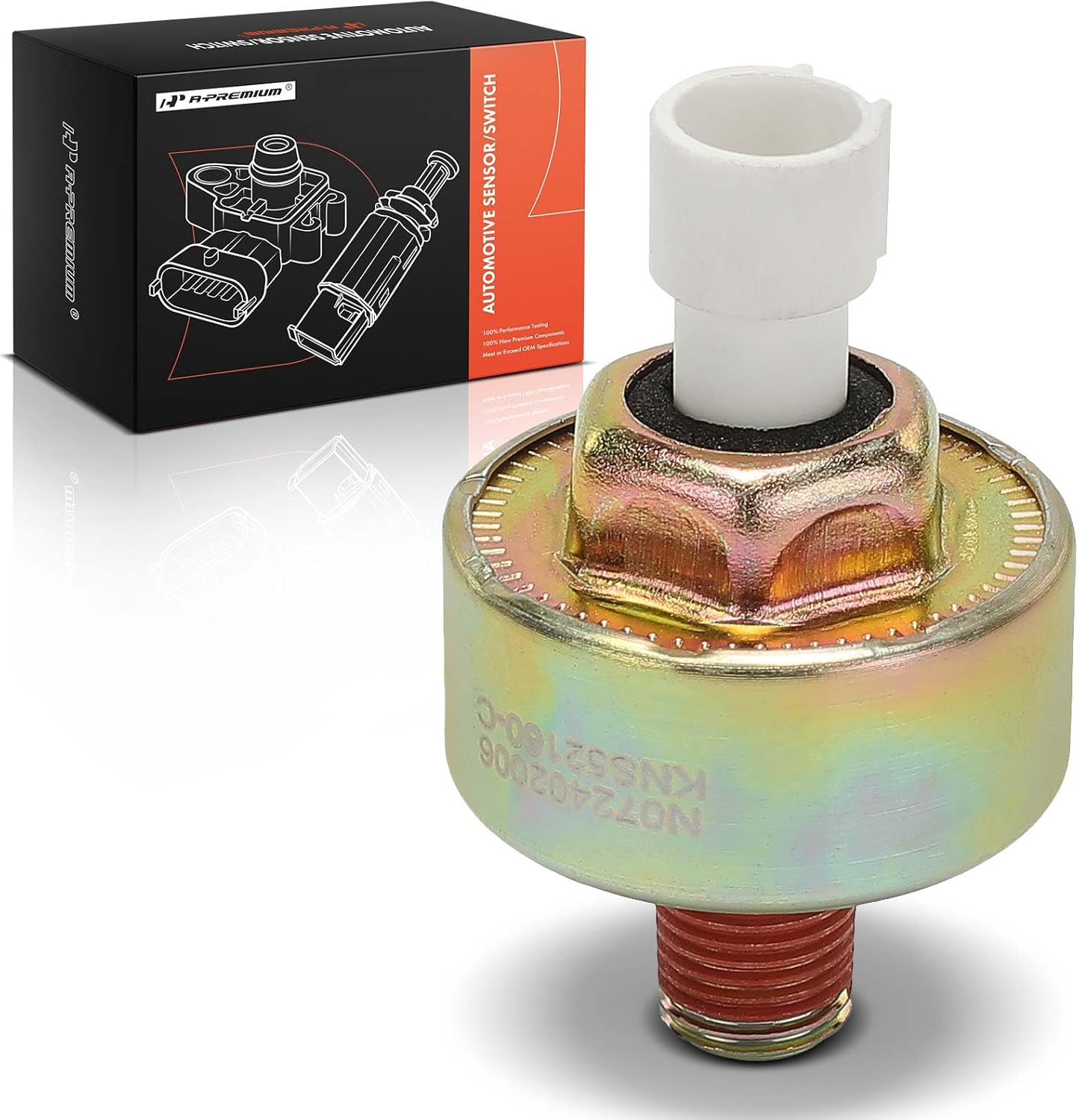A-Premium Ignition Knock Detonation Sensor Compatible with Chevrolet, Buick, Oldsmobile & Pontiac Models - Impala 2000-2005, Camaro 1996-2002, Lumina, Monte Carlo, LaCrosse, Regal, Lucerne & More