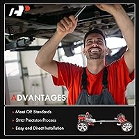 Vista 2 de A-Premium Acoplador de eje de transmisión trasero Acoplamiento de eje de transmisión flexible compatible con Mercedes-Benz E320 2007-2009, E350