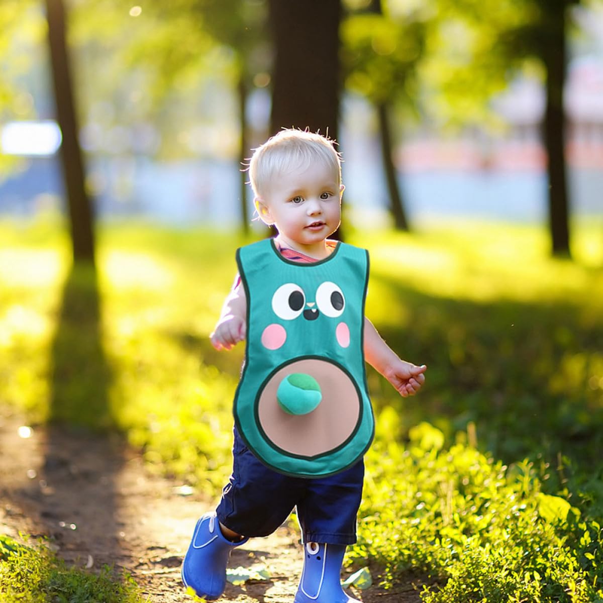 Toyvian Vestito Palla Appiccicosa Giochi Esterni per Bambini Età 3-8 Anni Materiale Oxford Poliestere Colore Casuale
