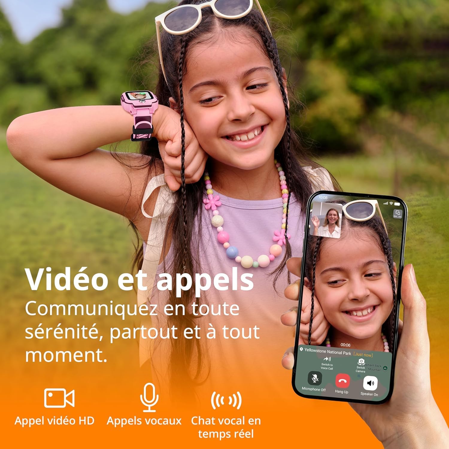 imoo Watch Phone, Montre connectée 4G pour Enfants avec appels vidéo HD, Suivi GPS en Temps réel, Étanchéité IPX8 (Z3, Bleu)