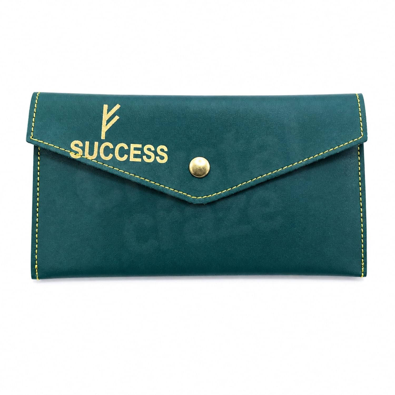Emerald Green Success Wallet for Women | Feng Shui Faux Leather Zipper Purse with Zibu Symbol | Money Attraction Abundance Wallet | RFID Style Organizer for Cash Cards Coins | Gift for Women-image-36