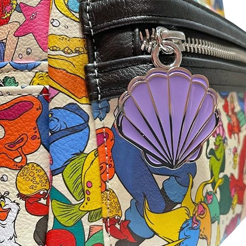 Miniatura 4 de Loungefly Disney The Little Mermaid - Bolso de hombro con doble correa para mujer Multi Sirena