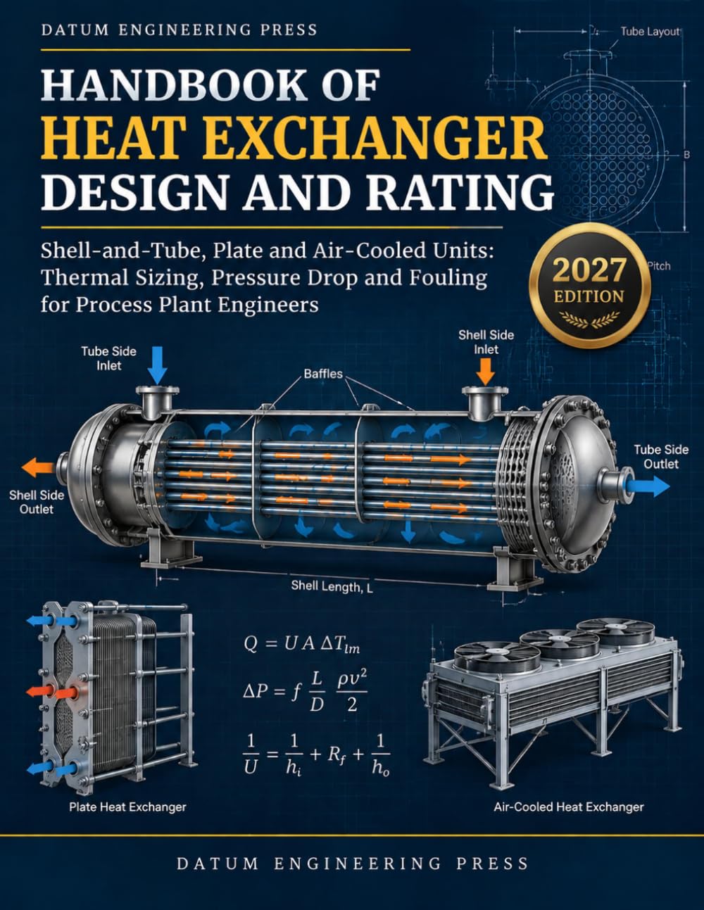 Handbook of Heat Exchanger Design and Rating: Shell-and-Tube, Plate and Air-Cooled Units: Thermal Sizing, Pressure Drop and Fouling for Process Plant Engineers